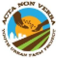 acta non verba: youth urban farm project logo image