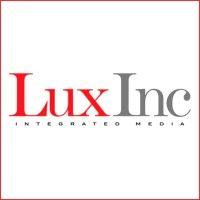 lux inc integrated media logo image