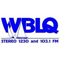 wblq stereo 1230 and 103.1 fm logo image