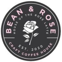 bean and rose coffee logo image