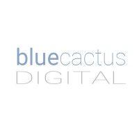 blue cactus digital logo image