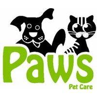 paws pet care pet sitting & dog walking logo image