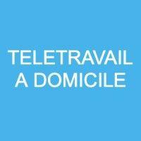 télétravail à domicile logo image