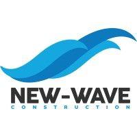 new wave construction logo image