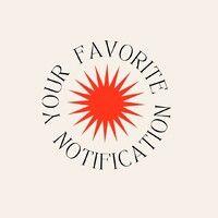 your favorite notification logo image