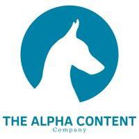 the alpha content company logo image