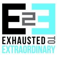 exhausted to extraordinary logo image