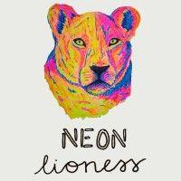 neon lioness coaching logo image