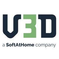 v3d, a softathome company logo image