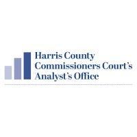 harris county commissioners court's analyst's office logo image