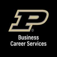 business career services || purdue university daniels school of business logo image