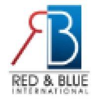 red & blue international