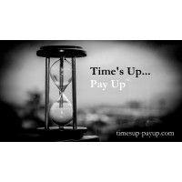 time's up... pay up logo image