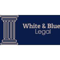 white blue legal logo image