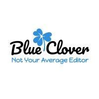 blue clover editing logo image