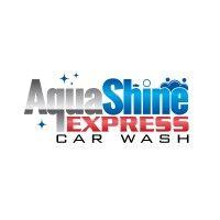 aquashine express car wash logo image