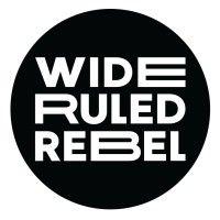 wide ruled rebel logo image