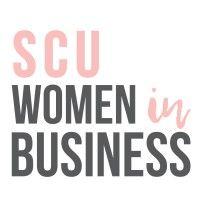 santa clara university women in business logo image