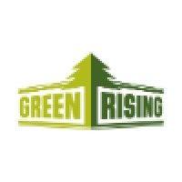 green rising marketing logo image