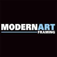 modern art framing logo image