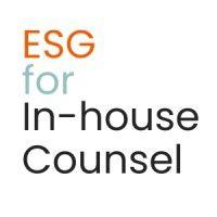 esg for in-house counsel