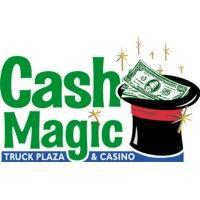 cash magic truck plaza and casino logo image