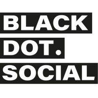 black dot social logo image