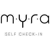 myra self check-in kiosk logo image