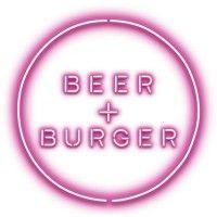 beer + burger store logo image