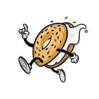 jeff's bagel run logo image