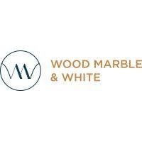 wood marble & white logo image