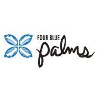 four blue palms