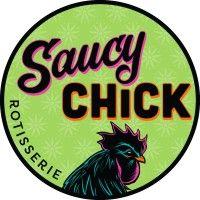 saucy chick rotisserie logo image