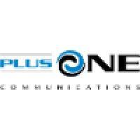 plus one communications logo image