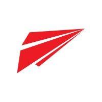 red paper plane logo image