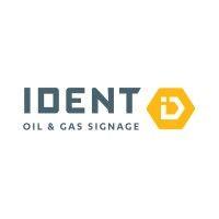 ident oil & gas signage logo image