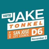 jake tonkel for san jose city council d6 logo image