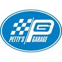 petty's garage logo image