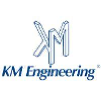 km engineering logo image