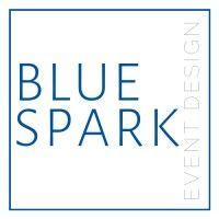 blue spark event design logo image