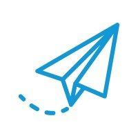 paper plane video logo image