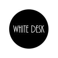 white desk logo image