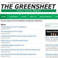 auto care week/the greensheet logo image