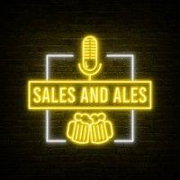 the sales and ales podcast logo image