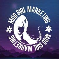 mod girl marketing logo image