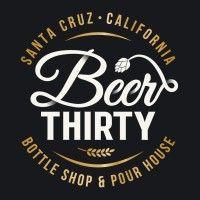 beer thirty bottle shop & pour house logo image