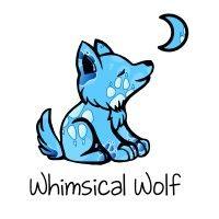 whimsical wolf logo image