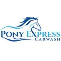 pony express car wash logo image