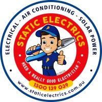 static electrics - electrical - air conditioning - solar power logo image