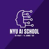 nyu ai school logo image